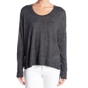 Madewell Southstar Merino Wool Blend Gray Pullover Sweater